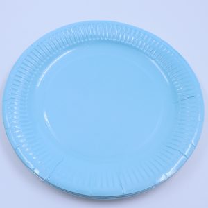 Plates (23cm) - Paper (10-pack) - Pastel Blue