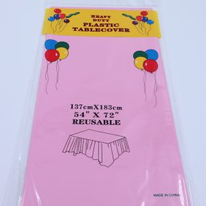 Tablecover - Plastic - Pastel Pink