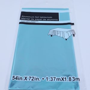 Tablecover (Shine) - Aluminium Foil - Soft Blue