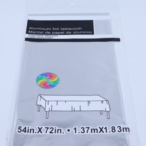 Tablecover (Shine) - Aluminium Foil - Silver