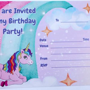 Invites (10-pack) A6 - Unicorn Magic