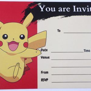 Invites (10-pack) A6 - Inspired by Pokémon (Red)