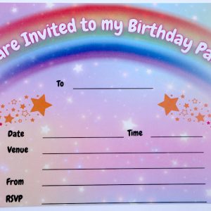 Invites (10-pack) A6 - Rainbow Magic