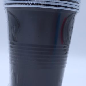 Cups (10-pack) - Plastic - Black - 480ml