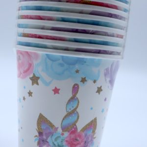 Cups - Paper - Pastel Unicorn - 250ml