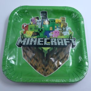 Plates (24cm) – Paper (10-pack) - Minecraft