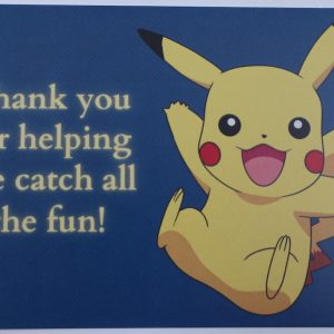 Thank You Notes (10-pack) A7 - Inspired by Pokémon (Blue)