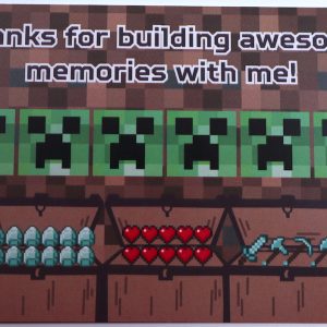 Thank You Notes (10-pack) A7 - Minecraft-style