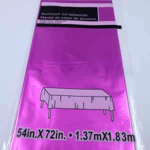 Tablecover (Shine) - Aluminium Foil - Deep Pink