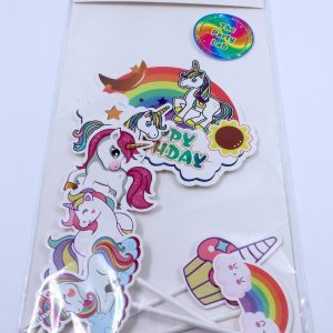 Cake Toppers – Unicorn Themed (Multi-Pack Option 2)